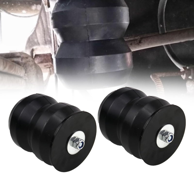 RULLINE Enhanced Rear Suspension Bump Stops Compatible With 19992021 Silverado 1500 Sierra 15002WD4WD OffRoad 8600 lbs Capacity Compatible With Chevy GMC Pickup Trucks