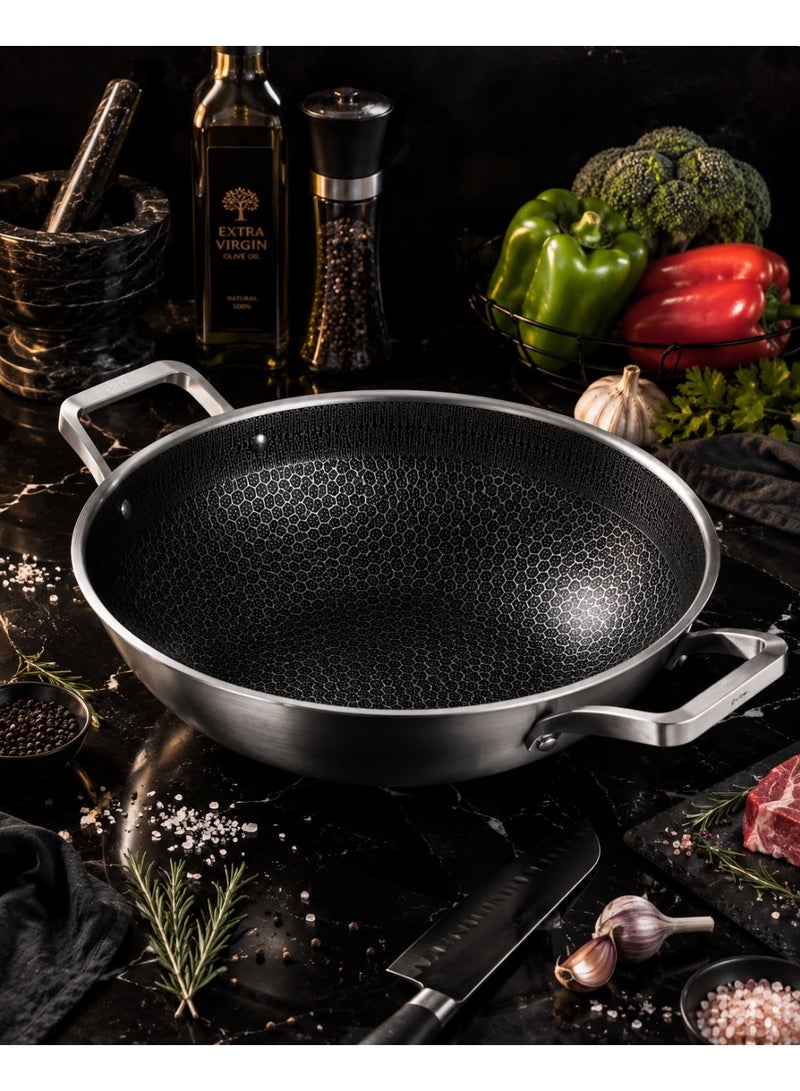 Stainless Steel Non-Stick Frying Pan – Durable Kitchen Skillet for Everyday Cooking – Easy to Clean Fry Pan - Image 5