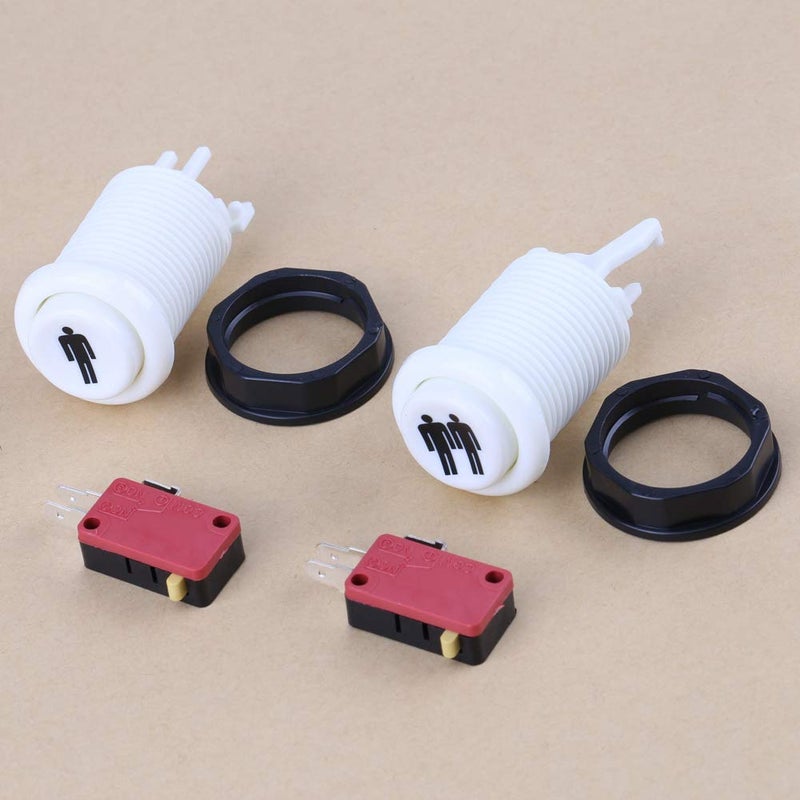 طقم DIY زر بدء طويل 1P 2P أزرار لعبة لاعب ملحقات عصا التحكم الكلاسيكية أجزاء - Image 5