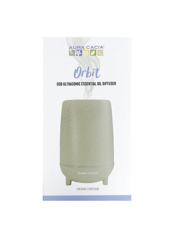 Aura Cacia, Orbit, USB Ultrasonic Essential Oil Diffuser, 1 Count - Image 1