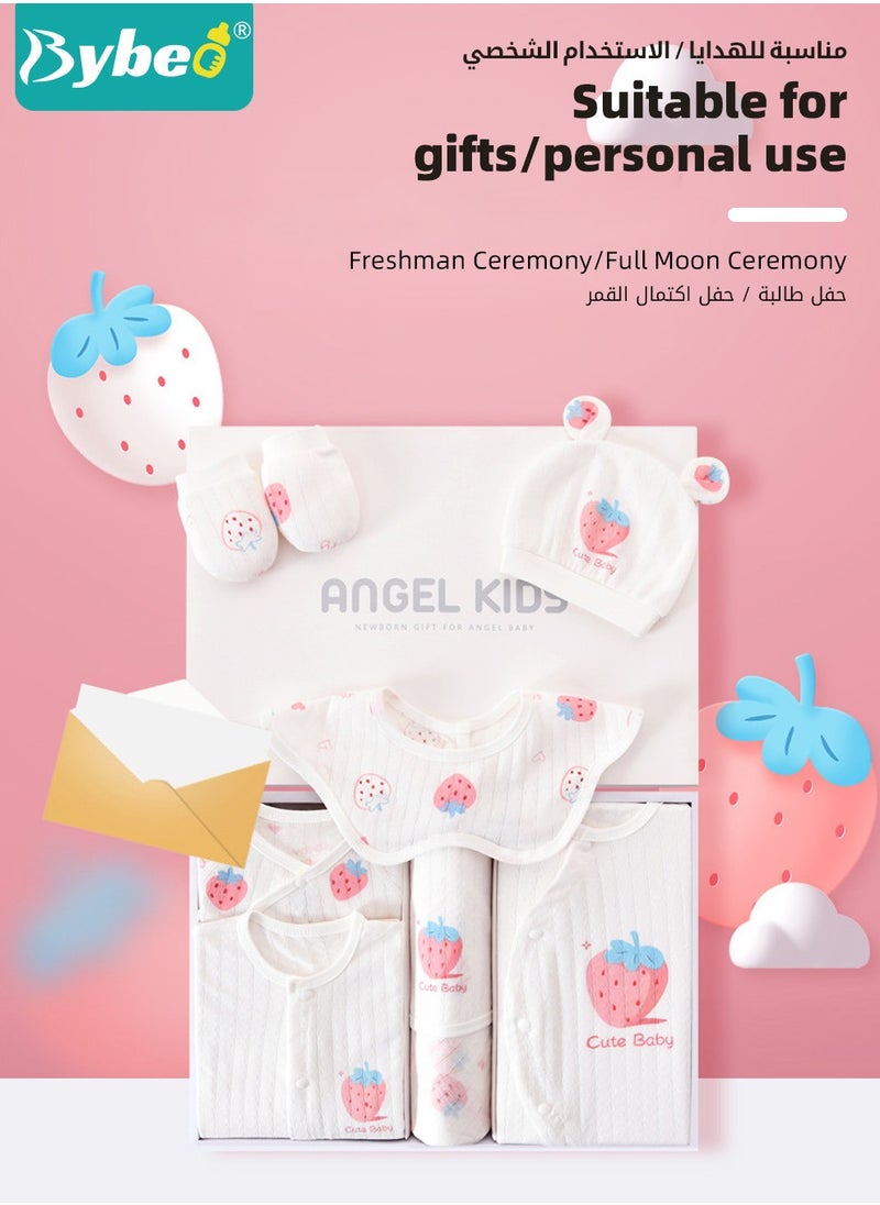 Bybeo - 24PCS Newborn Baby Gift Set, Newborn Layette Gift Set for Boys and Girls, Babies Essential Clothes Accessories with Baby Blanket, 100% Premium Cotton,  for Spring Summer Autumn Winter Four Seasons - Image 1