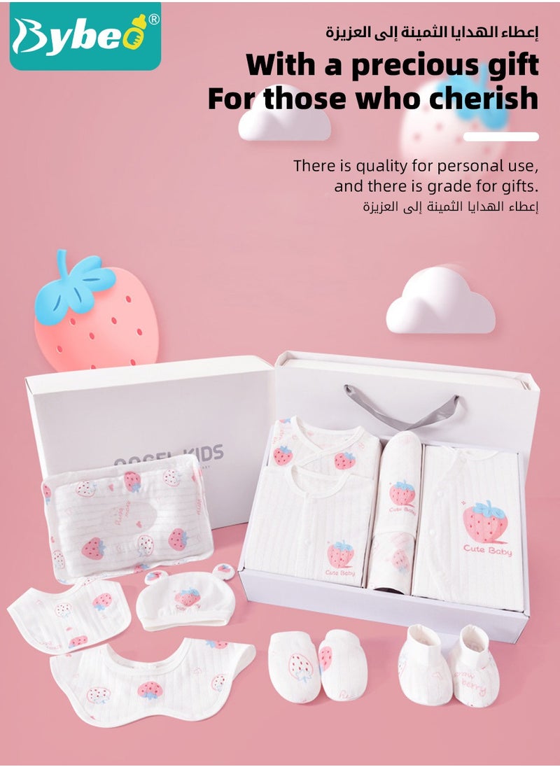 Bybeo - 24PCS Newborn Baby Gift Set, Newborn Layette Gift Set for Boys and Girls, Babies Essential Clothes Accessories with Baby Blanket, 100% Premium Cotton,  for Spring Summer Autumn Winter Four Seasons - Image 1