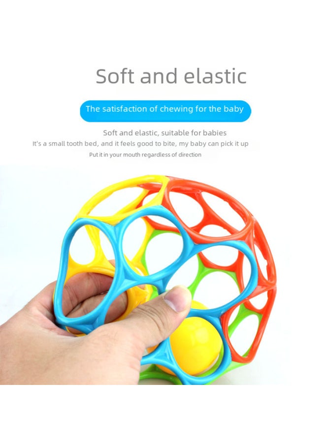 Rocking Bell Toy For Babies - Soft Plush Material - Cute Bear Design Fun Sound Making Perfect Nursery Decoration-Color:Small Hand Catch Ball  - Image 3