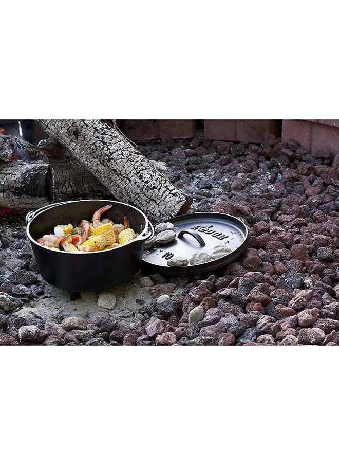 LODGE - Boy Scouts of America Cast Iron Camp Dutch Oven 5-Qt Black L10DC03 - Image 1