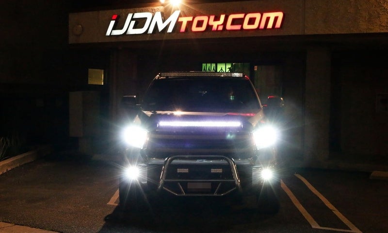 iJDMTOY Xenon White 63-SMD LED Hood Bulge Accent Lighting Strip Compatible with 2014-2021 Toyota Tundra - Image 3