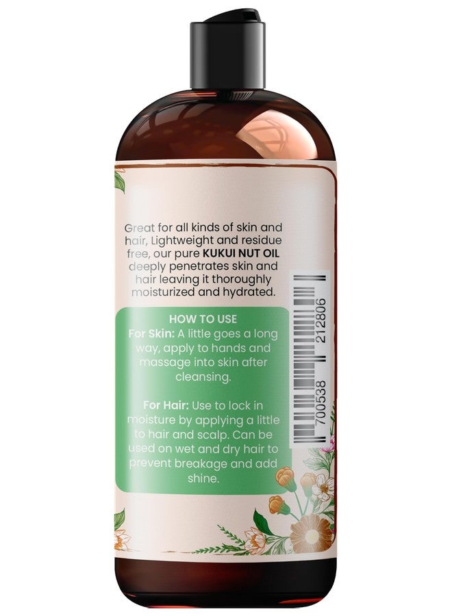 Oslove Organics Pure Kukui Nut oil- Cold Pressed, use for lotions, soaps, serums, body butters and more. Great for skin and hair care-12 oz (12 oz) - Image 3