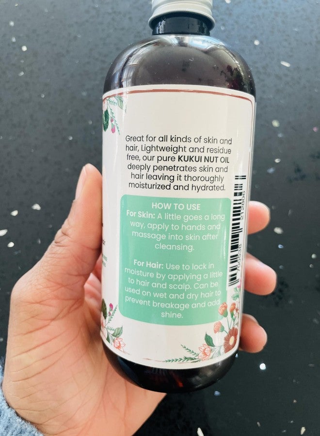 Oslove Organics Pure Kukui Nut oil- Cold Pressed, use for lotions, soaps, serums, body butters and more. Great for skin and hair care-12 oz (12 oz) - Image 4