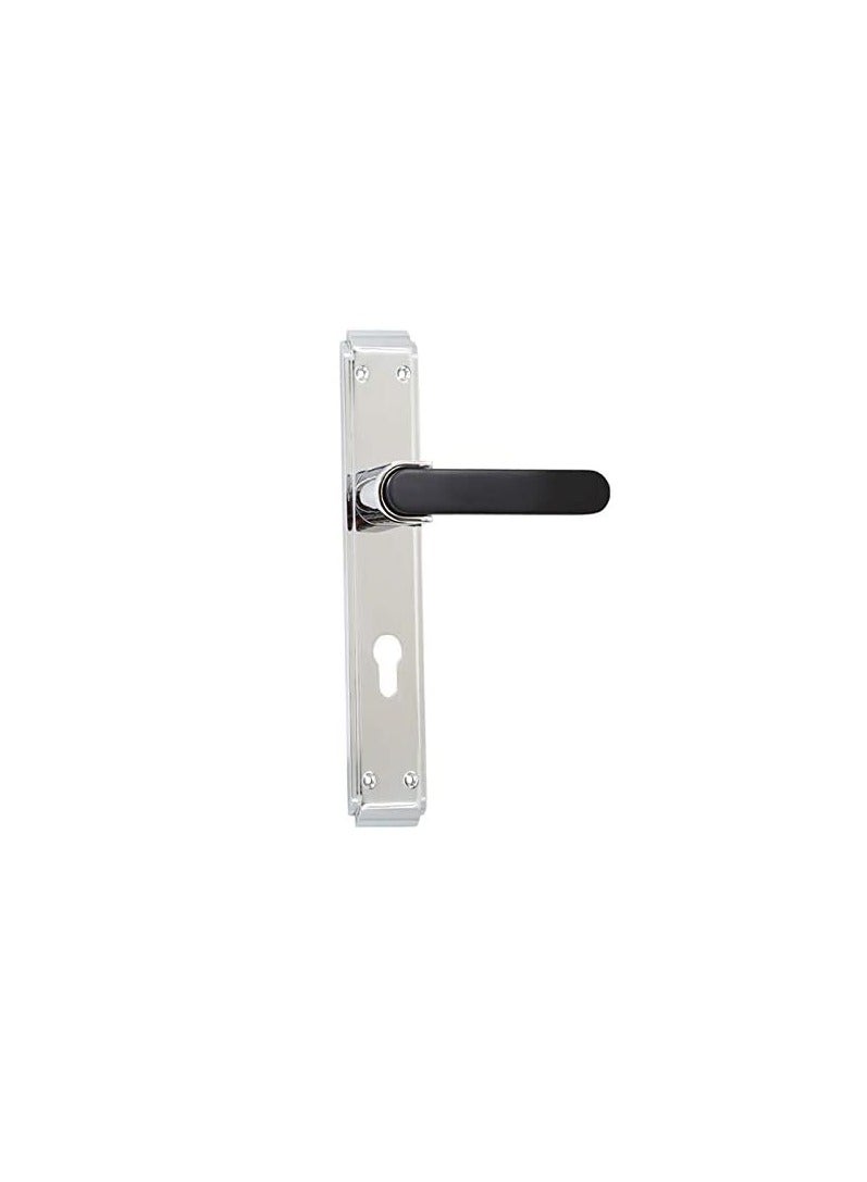 ROBUSTLINE Door Handle | Zinc Material | Silver and Black Color | Robustline - Image 2