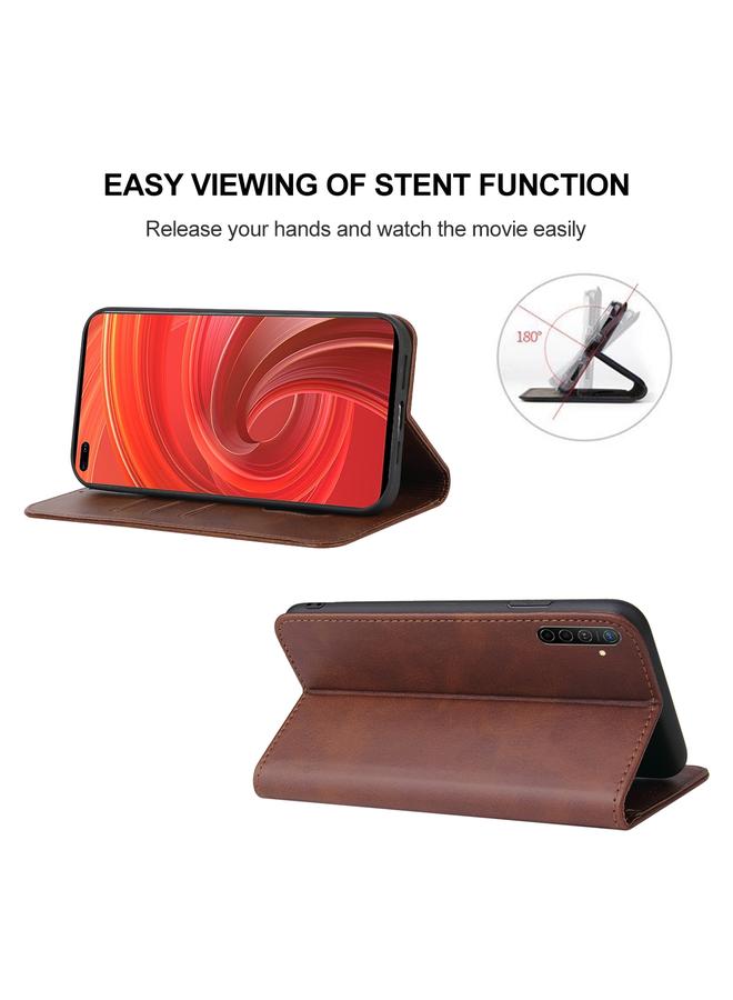 S-TOP Case For Realme X50 Pro 5G Magnetic Closure Leather Phone Case - Image 4