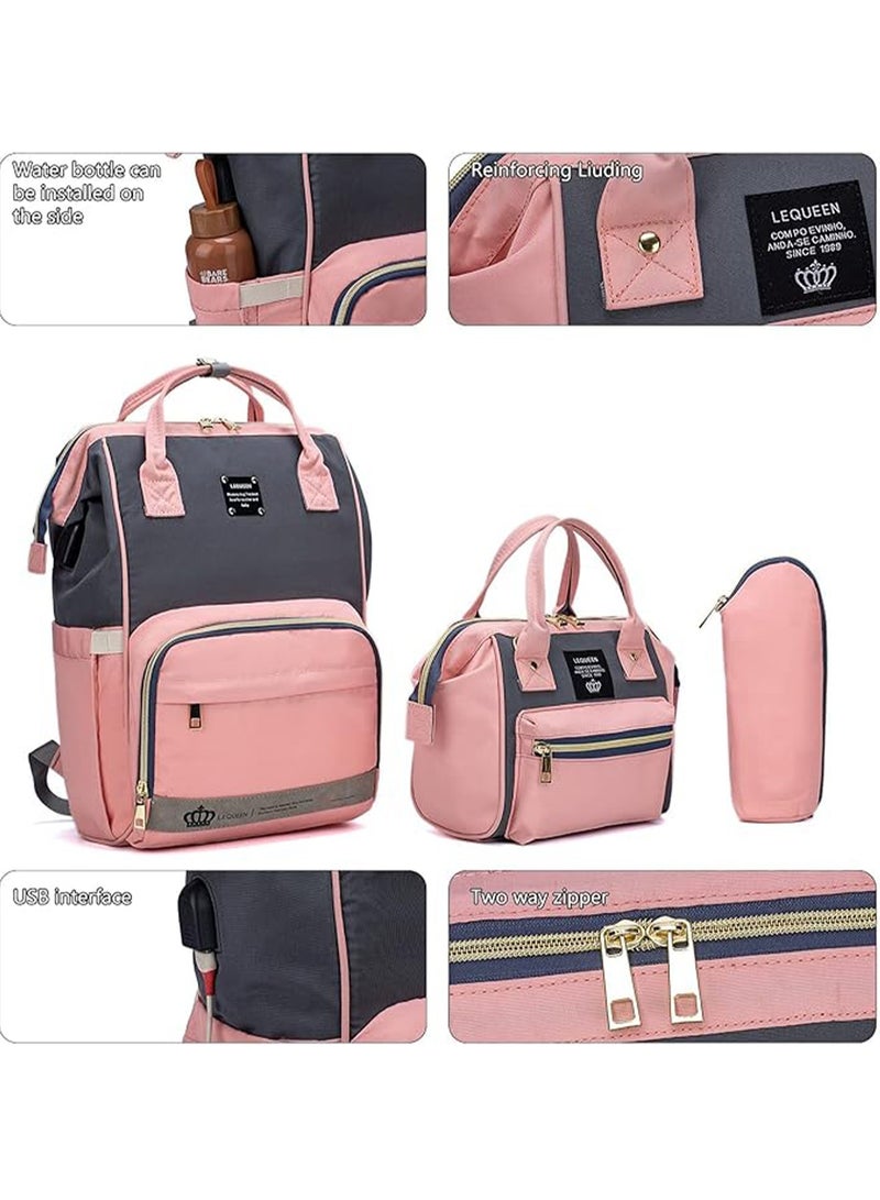 MONOGUE Diaper Mummy Bag Backpack Multipurpose with changing pad Large Unisex Baby Bags - Image 4