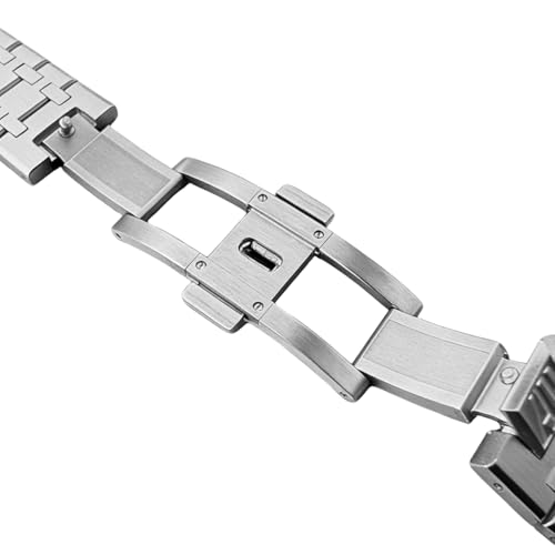 HiCycle2 26mm Stainless Steel Watch Band Strap for 41mm Audemars Royal Oak 15400 15500 26331 (Silver) - Image 4