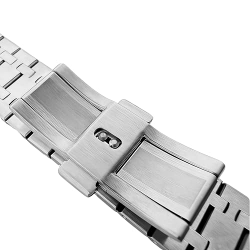 HiCycle2 26mm Stainless Steel Watch Band Strap for 41mm Audemars Royal Oak 15400 15500 26331 (Silver) - Image 3