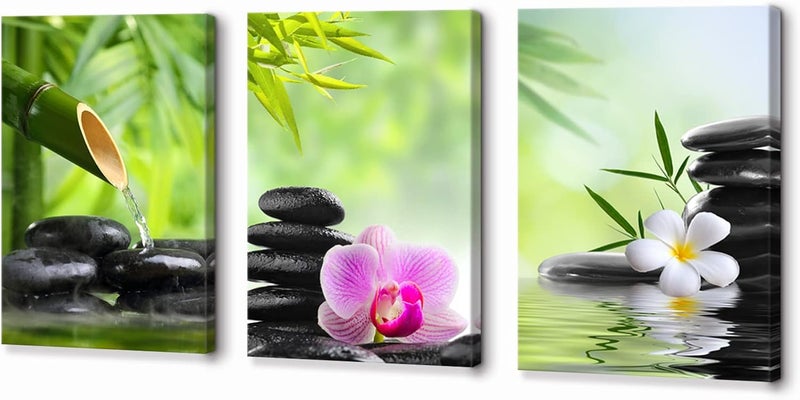 KAWAHONE Spa Zen Wall Art Canvas Set - Image 1