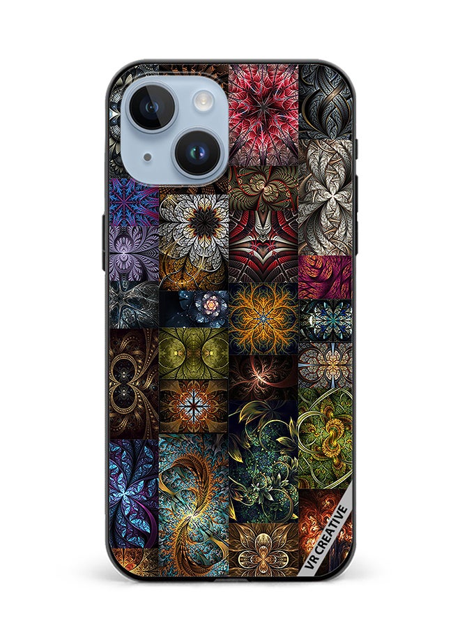 VR CREATIVE Protective Case Cover For Apple iPhone 15 Plus 30 Mind Blowing Pieces Of Algorithmic Fractal Art Design Multicolour - Image 1