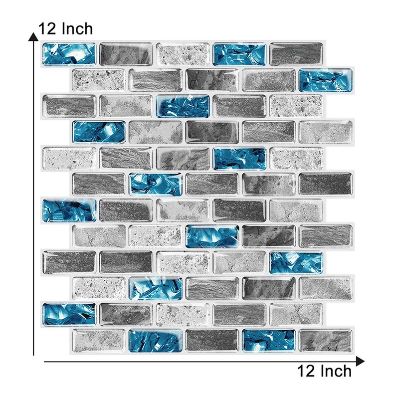 Adhesive Marble 3 D Wallpaper High Grade Decorative Wallpaper Small Brick Drops Glue Wall Sticker Kitchen Sticker Waterproof and - Image 2