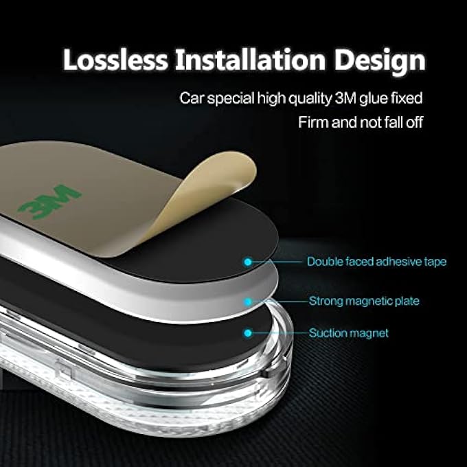 KASTWAVE Car Led Lights Portable Interior Led Touch Lights With 6 Bright Lamp Beads Usb Rechargeable Emergency Light For Car Blue Light - Image 5