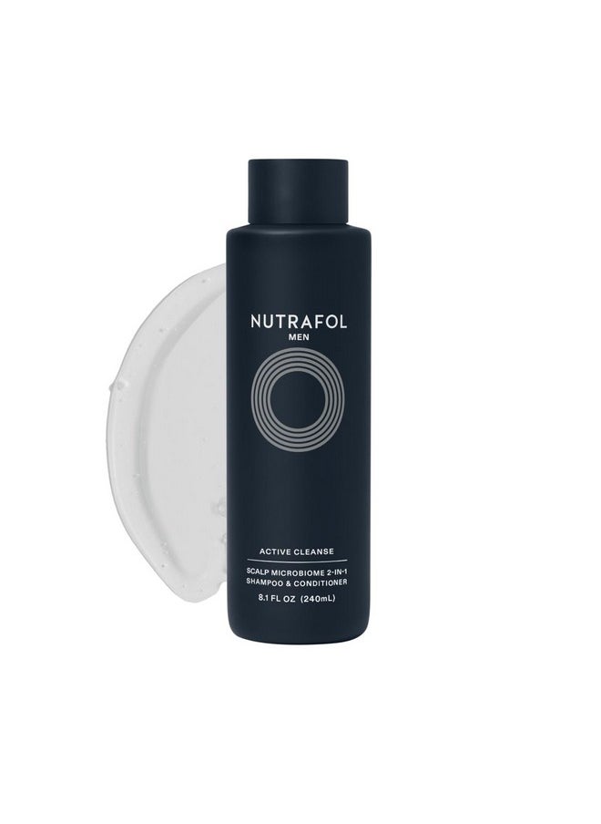 NUTRAFOL - Nutrafol 2-in-1 Shampoo and Conditioner for Men with Thinning Hair, Hydrates, Boosts Visible Volume, Unclogs Follicles, Microbiome-Friendly, 8.1 Fl Oz - Image 1