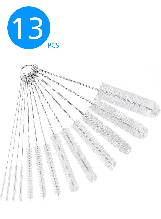 GIFT 13 Piece Straw Cleaner Brush Set, Long Cleaning Brush for Straws on Tumbler, Water Bottle, Sippy Cup, and Pipes, Tubes - Image 1