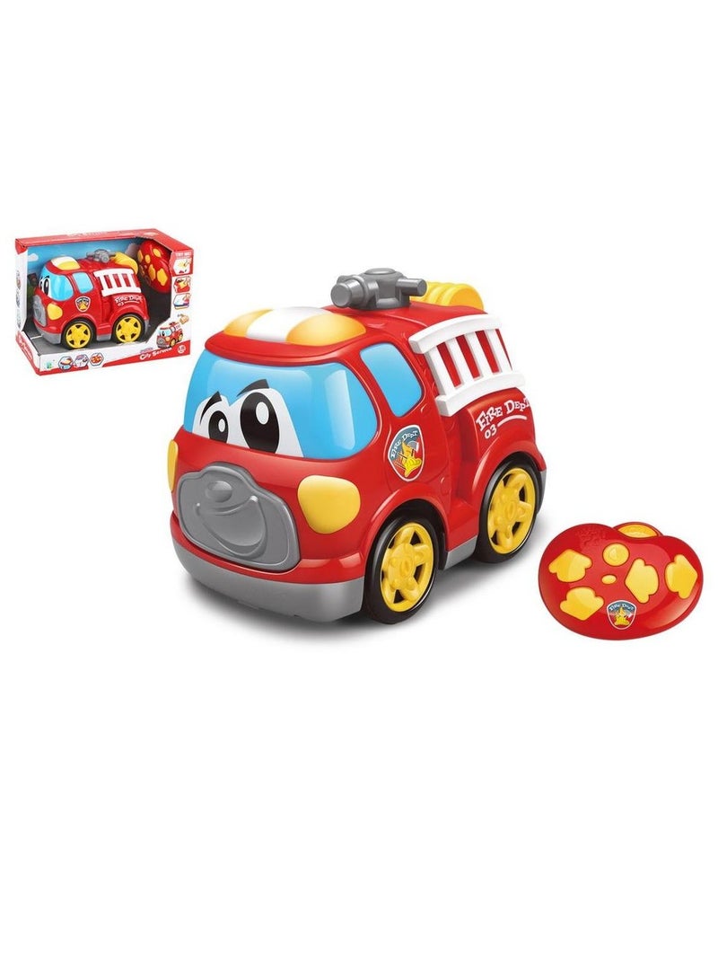 Kiddy City Service Fire Truck With Remote Control - DHTRC10405J - Image 1