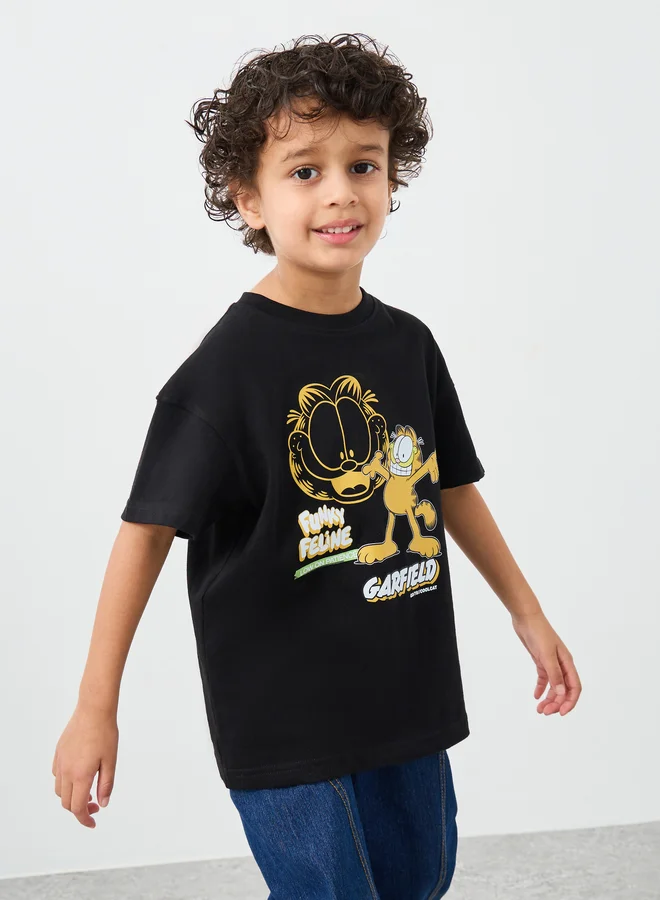 Styli Styli Garfield Print Oversized T-Shirt