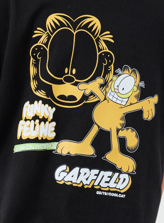 Styli Styli Garfield Print Oversized T-Shirt