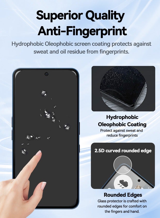 Tersely [3-Pack] 9H Tempered Glass Screen Protector for Nothing Phone 3a / 3a Pro - Case Friendly, Shatterproof, Ultra-Clear & Anti-Scratch - Image 4