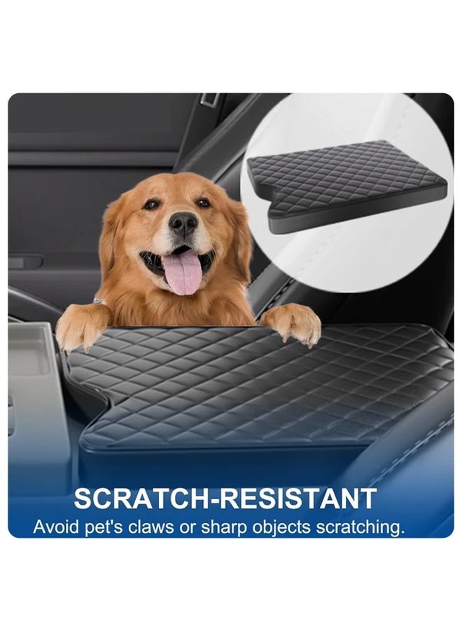Faux Leather Console Armrest Cover For Ford F150 F250 F350 40 20 40 Split Seats - Image 3