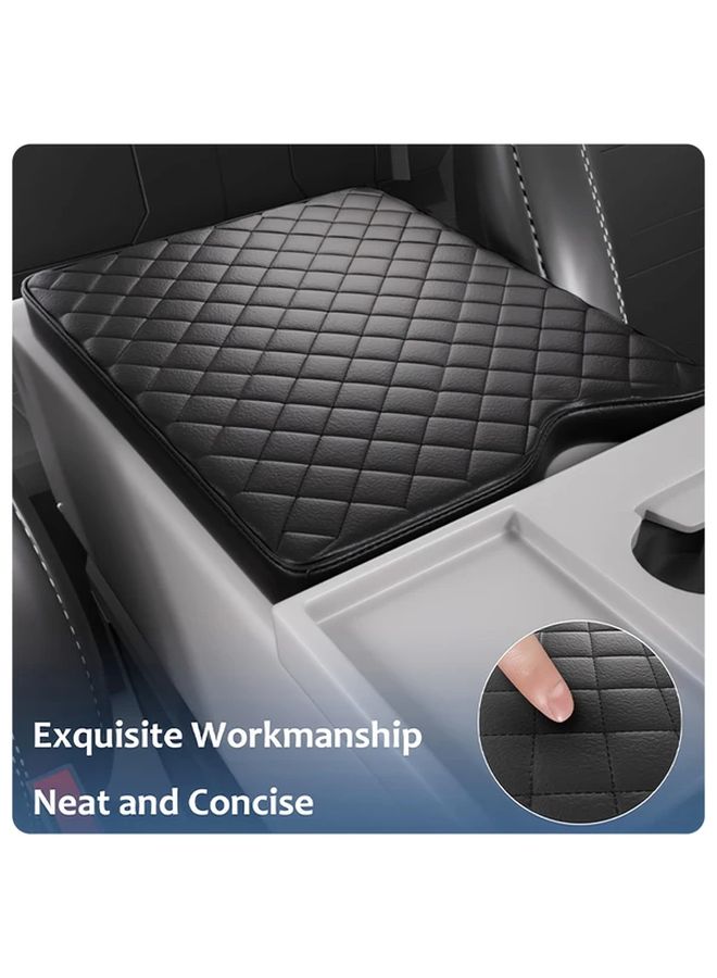 Faux Leather Console Armrest Cover For Ford F150 F250 F350 40 20 40 Split Seats - Image 4
