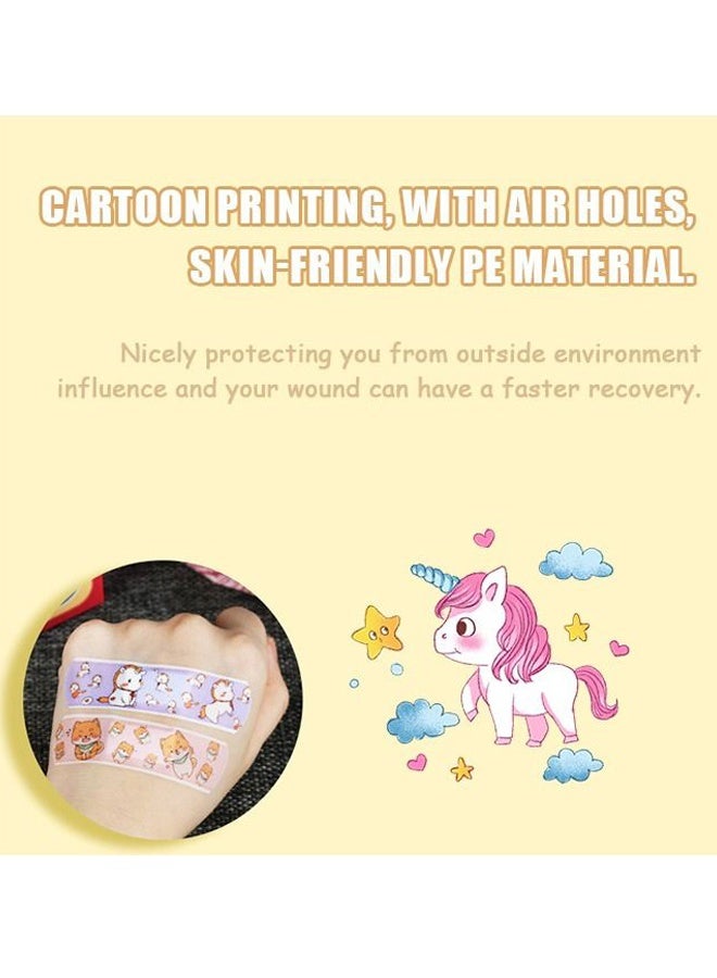 120 Pcs Cartoon Waterproof Bandage Strips PE Material Hemostatic Adhesive Colorful First Aid,for Family Care Kids’ Activities Office Emergencies Sports Fitness and Outdoor Trips,Effective for Cuts Scrapes Abrasions and Minor Wounds - Image 3