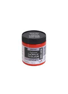 BRUSTRO BRUSTRO Professional Artists Heavybody Acrylic Paint 237Ml Cadmium Red Medium (Sr 4) | Ideal for Paper, Canvas, Water-based Colours, Non-toxic, Inter-mixable Colors, Crafters, Fine Art Students 