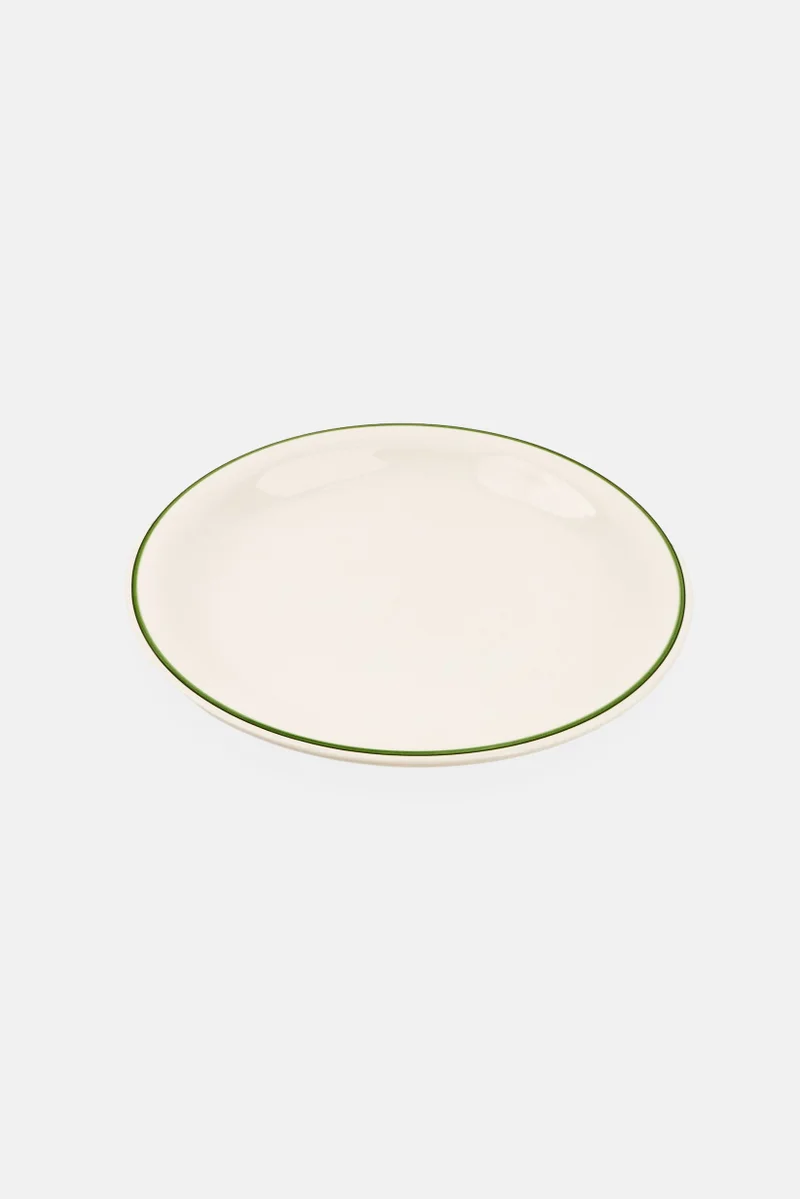 موي موتشو طبق سيراميك مسطح فيفو أبيض