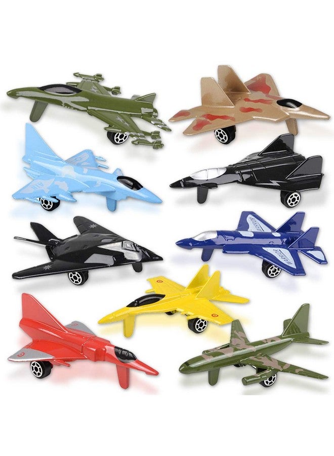 ArtCreativity Diecast Jet Toy Playset Set Of 9 Fighter Jet Toys In Assorted Colors And Designs Great Birthday Party Favors Goodie Bag Fillers Gift Idea For Kids - Image 2