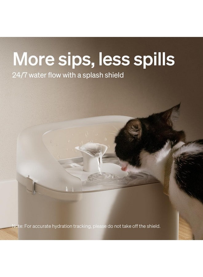 PETLIBRO PETLIBRO Multi Cats Water Fountain, Dockstream RFID Smart APP Monitoring Cat Fountain x2 Collar Tags, Large Capacity 101oz/3L Pet Water Fountain, 2.4G Wi-Fi Automatic Cat Water Dispenser, Pump-Free  - Image 4