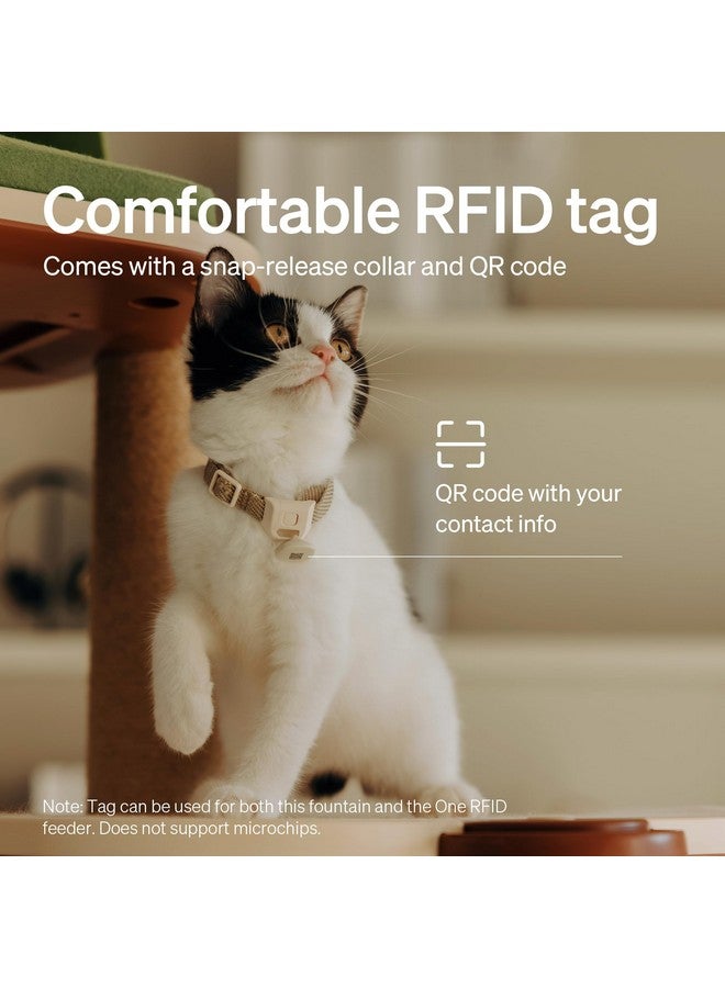 PETLIBRO PETLIBRO Multi Cats Water Fountain, Dockstream RFID Smart APP Monitoring Cat Fountain x2 Collar Tags, Large Capacity 101oz/3L Pet Water Fountain, 2.4G Wi-Fi Automatic Cat Water Dispenser, Pump-Free  - Image 5