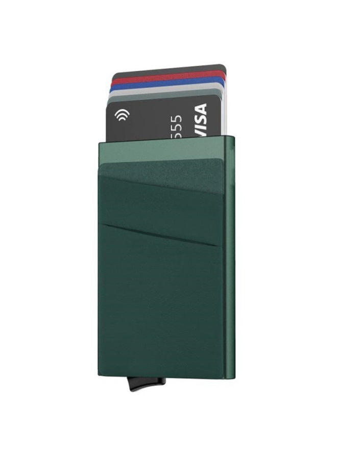 Anti-scanning Automatic Pop-up Aluminum Box Card Case Metal Shielded RFID Card Case Aluminum Alloy Card Case Card Case-Color:Black-Size:The Size Of The Card Holder Is 59*90mm, And The Shrapnel Box Is All Black  - Image 4