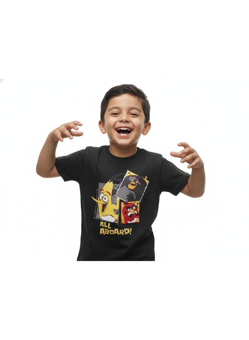 general T-SHIRT BOYS ANGRY BIRDS PRINT S/S 2-8 YRS UE - Image 3