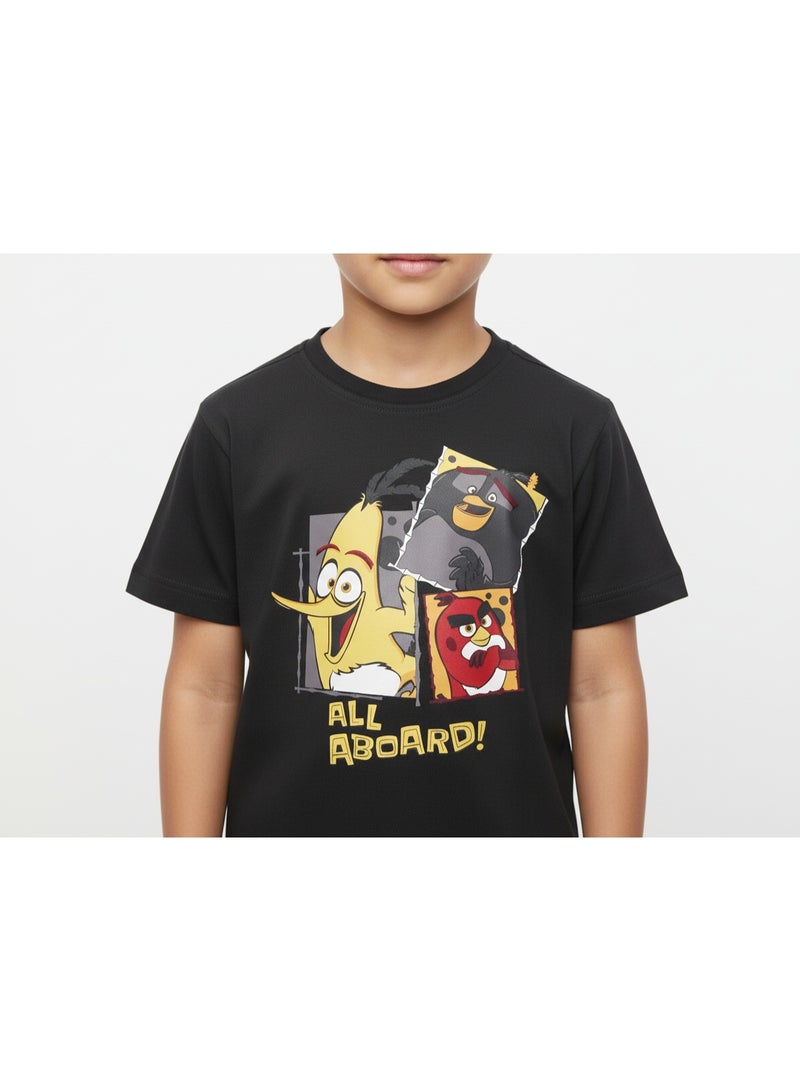 general T-SHIRT BOYS ANGRY BIRDS PRINT S/S 2-8 YRS UE - Image 4