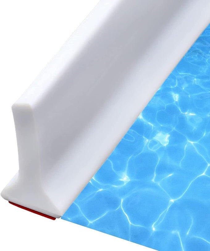 78INCH COLLAPSIBLE SHOWER THRESHOLD SELFADHESIVE WATER BARRIER FOR EFFECTIVE SPLASH GUARD AND DRYWET SEPARATION IN BATHROOM AND KITCHEN