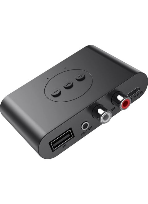 Bluetooth 5.3 Audio Receiver U Disk RCA 3.5mm 3.5 AUX Jack Stereo Music Wireless Adapter with Mic For Car Kit Speaker Amplifier