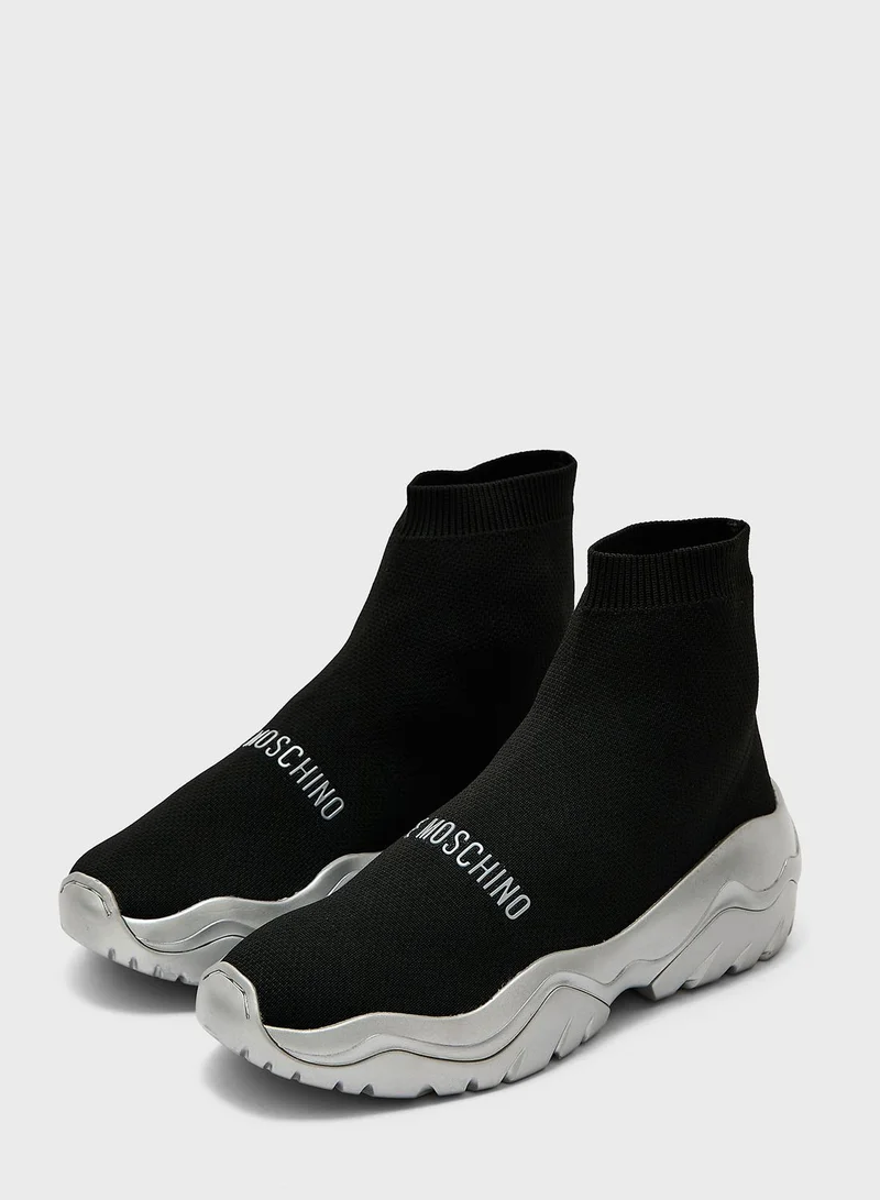 Love Moschino Roller Coaster High Top Sneakers