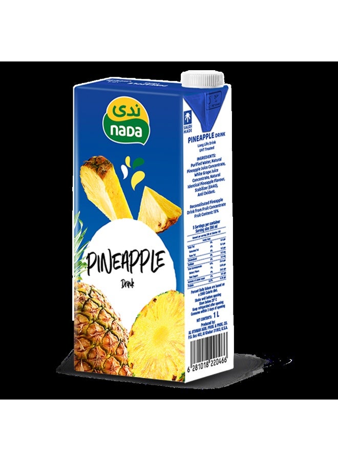 Nada Long Life Pineapple Juice Tetra Pack, 1 Litre - Image 1
