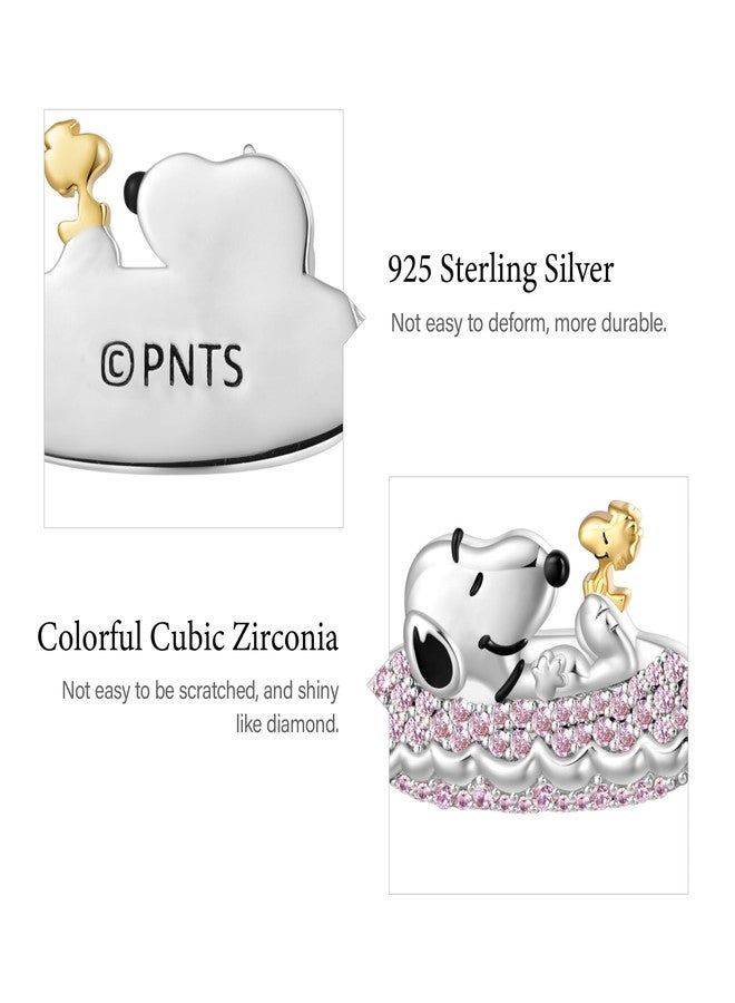 GNOCE Peanuts with Woodstock Rafting Necklace for Women, S925 Sterling Silver Pendant Necklace for Her Wife, Valentine‘s Day, Mother’s Day Jewelry Gift - Image 5