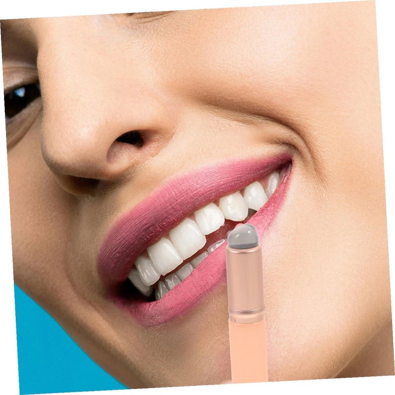 4 Pcs Silicone Lip Brush Set with Cap Reusable Round-head Lipstick and Lip Balm Applicator Soft Portable Makeup Brushes and Cosmetic Use - Image 5