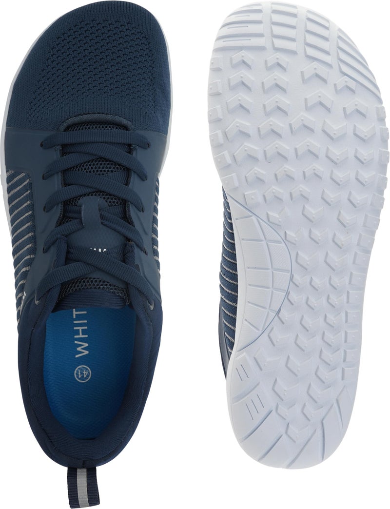 WHITIN Men's Extra Wide Width Barefoot Minimalist Shoes Zero Drop Trail Running Hiking Sneaker Cross Country Training Walking Workout Lifting Dark Blue 44 - Image 4