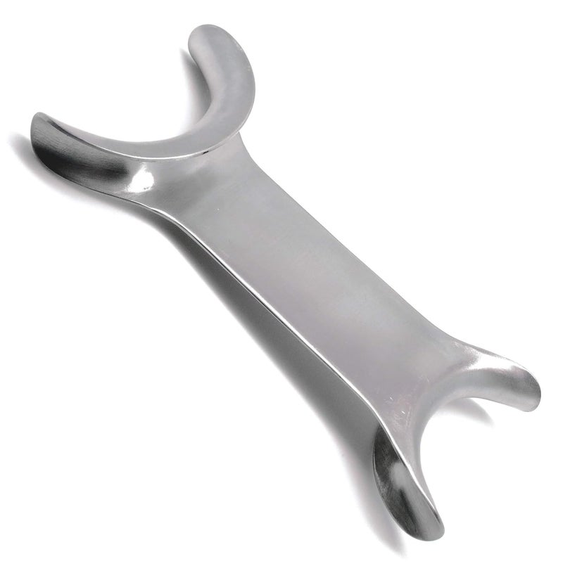 Premium Instruments 3× Dental Cheek Retractor 4.5" Surgical Orthodontics Double Sided Stainless Steel Instruments - Image 1