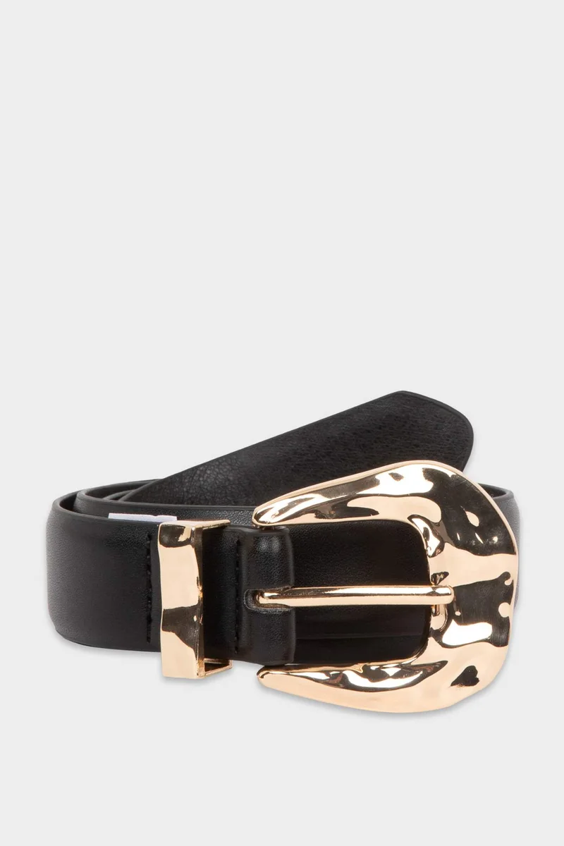 Woman Faux Leather Jean Belt