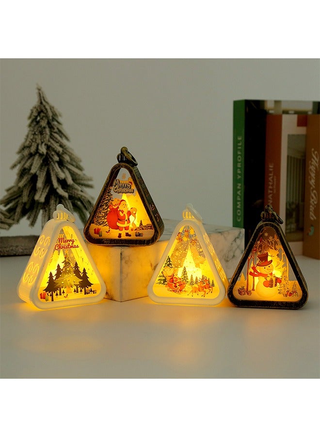 Christmas Elk - Elk pulling a night light with Santa Claus and a tree, suitable for girls and kids, Christmas and birthday decorations - Image 2