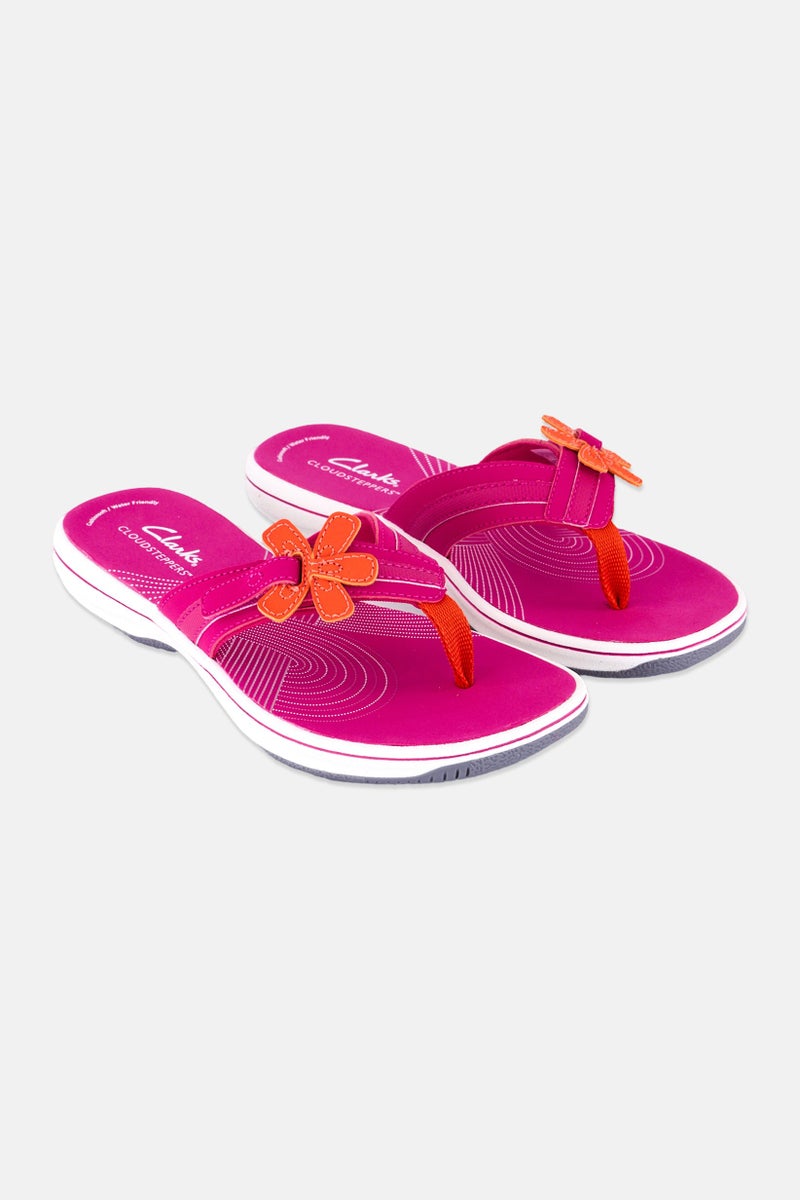 clarks Kids Girl Brinkley Arlak Slip On Sandals, Pink - Image 1