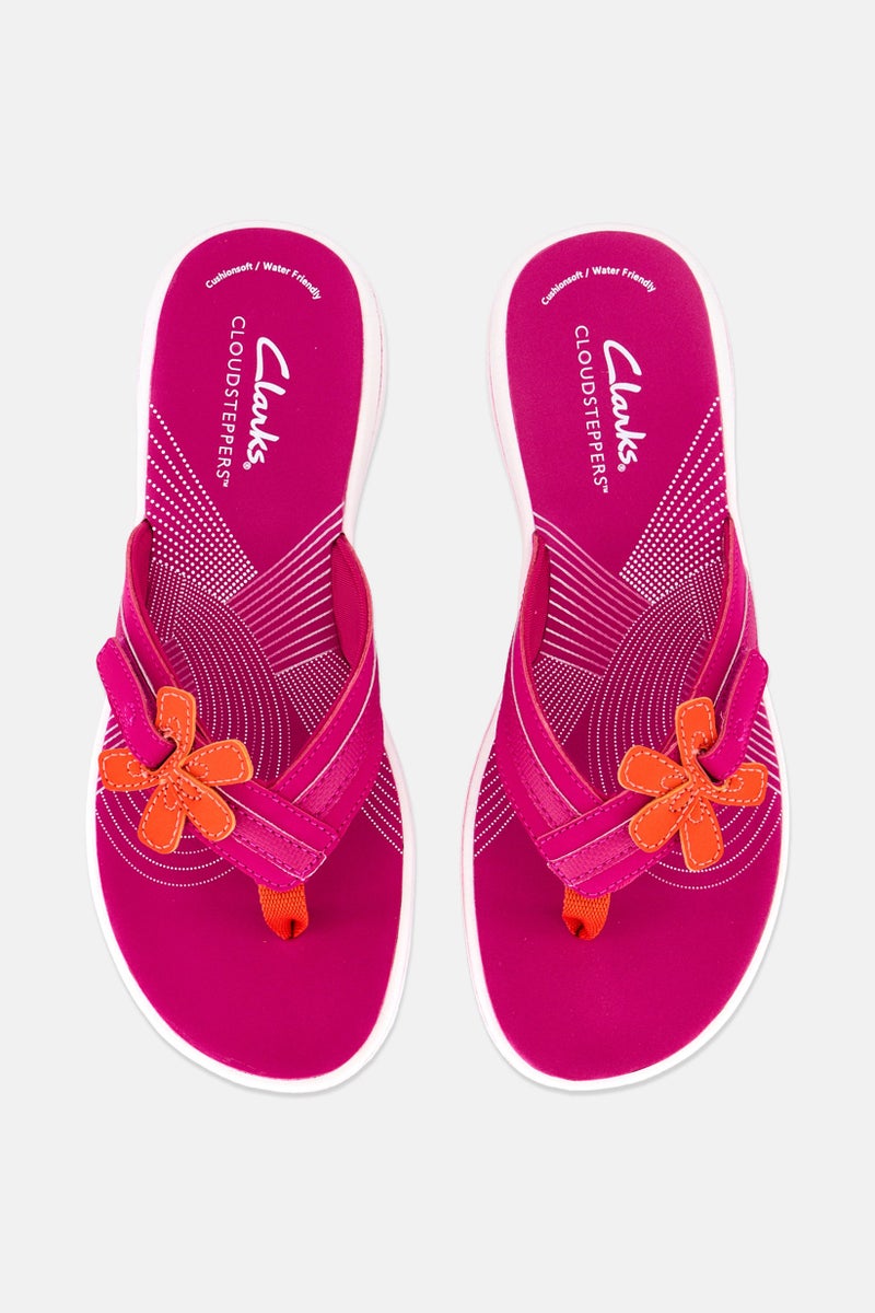 clarks Kids Girl Brinkley Arlak Slip On Sandals, Pink - Image 3