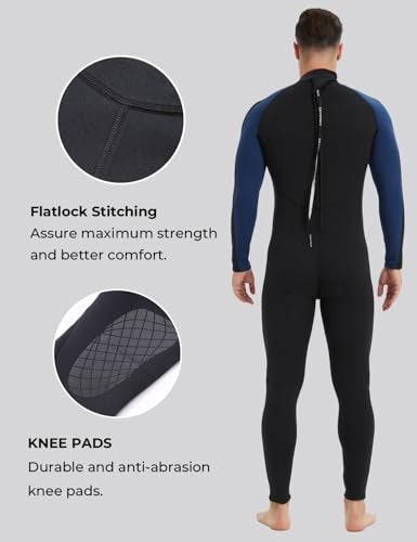 Lemorecn Wetsuits Jumpsuit Neoprene 3/2mm Full Body Diving Suit(3031,XL) - Image 4
